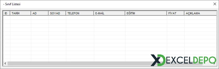 Eğitim Takip Programı Hazırlama