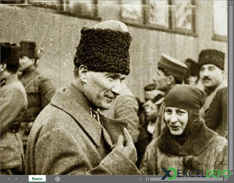 Resmi Excelde Boyama