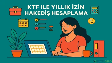 KTF ile Yıllık İzin Hakediş Hesaplama