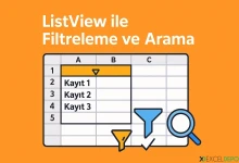 ListView ile Filtreleme ve Arama