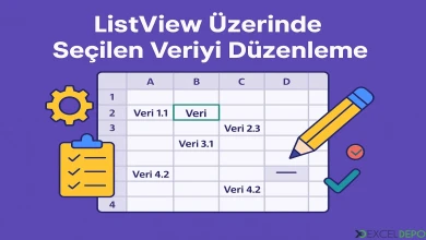 ListView Üzerinde Seçilen Veriyi Düzenleme