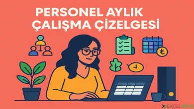 Personel Aylık Çalışma Çizelgesi