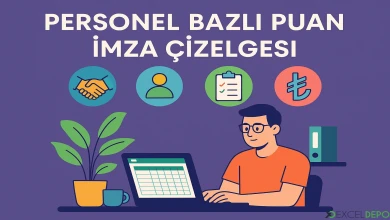 Personel Bazlı Puantaj İmza Çizelgesi