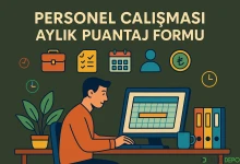 Personel Çalışması Aylık Puantaj Formu