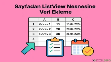 Sayfadan ListView Nesnesine Veri Ekleme